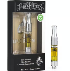 1G LIVE RESIN VAPE CARTRIDGE - HEAVY HITTERS