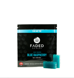 Faded Cannabis Co. Blue Raspberry Jelly Blocks